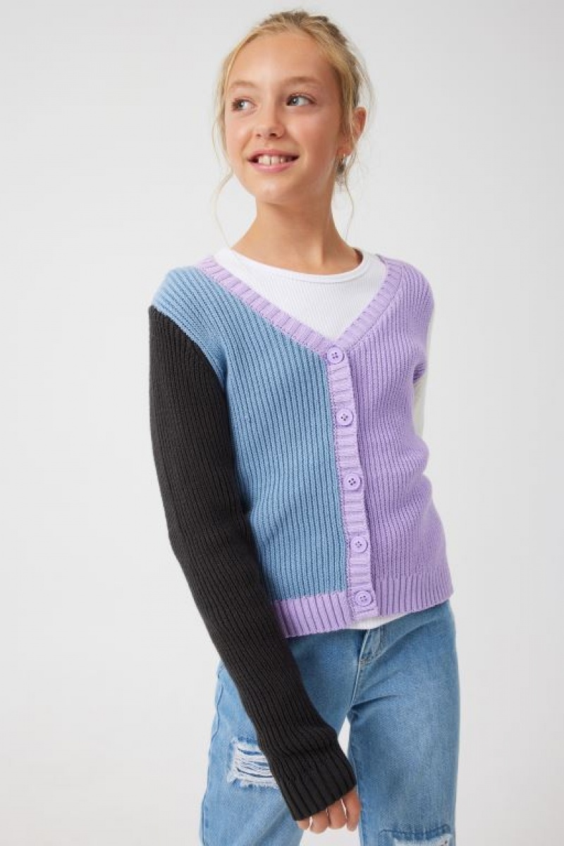 Cotton On Fifi Cardi Girls\' Jackets Purple | w93fGn3SHtd