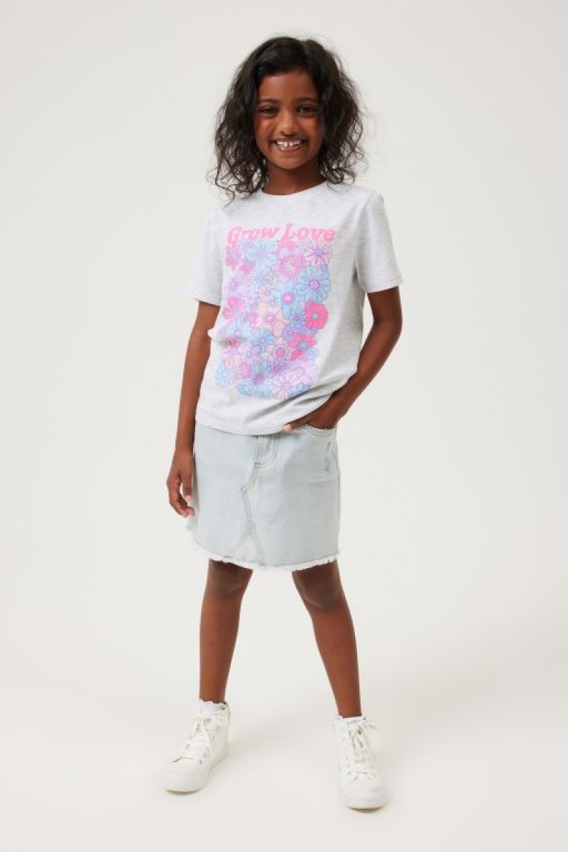 Cotton On Fifi Denim Girls' Skirts Blue Wash | r8HfM5DdPlR