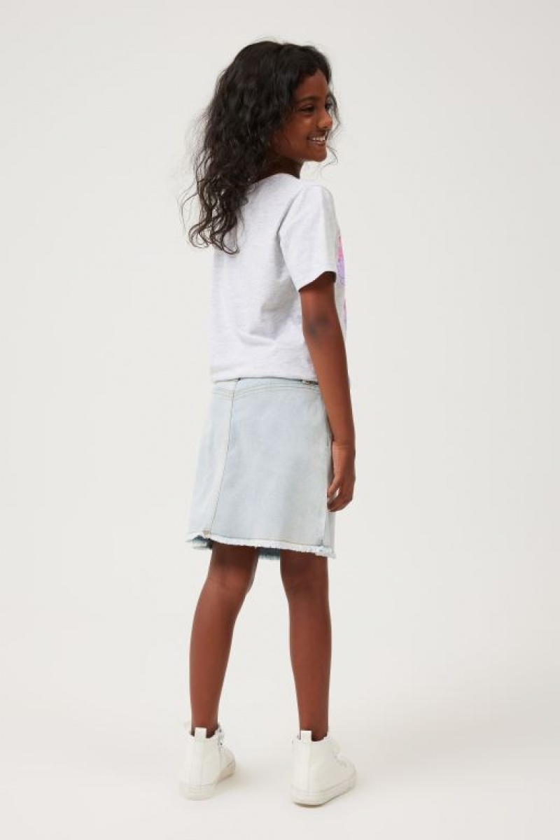Cotton On Fifi Denim Girls' Skirts Blue Wash | r8HfM5DdPlR