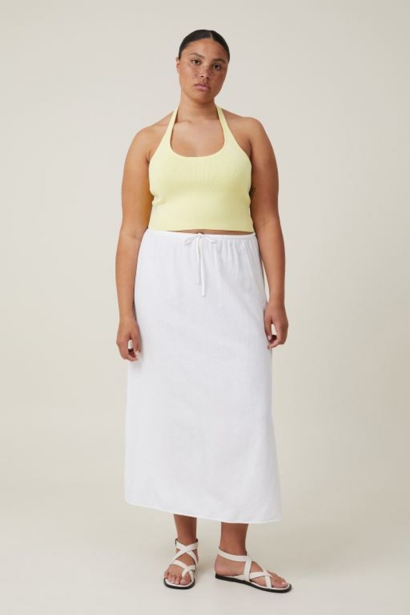 Cotton On Fitted Summer Halter Women's Knitwear Sunny | 1rKGNodaikp