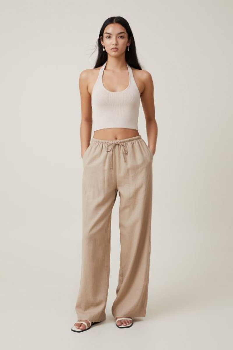 Cotton On Fitted Summer Halter Women's Knitwear Grey | tpEFpi1EyFQ