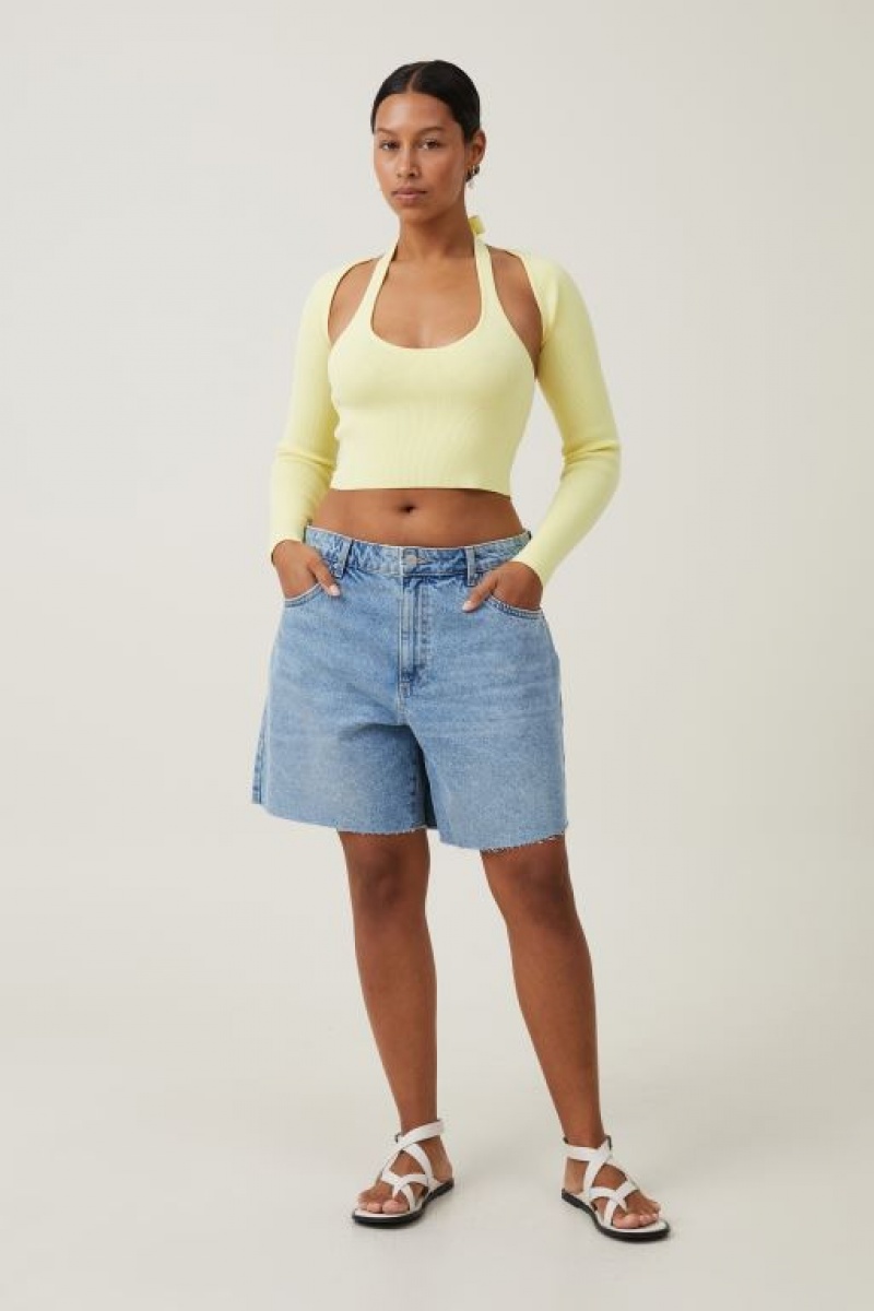 Cotton On Fitted Summer Shrug Women's Knitwear Sunny | XqfNxIuAKql