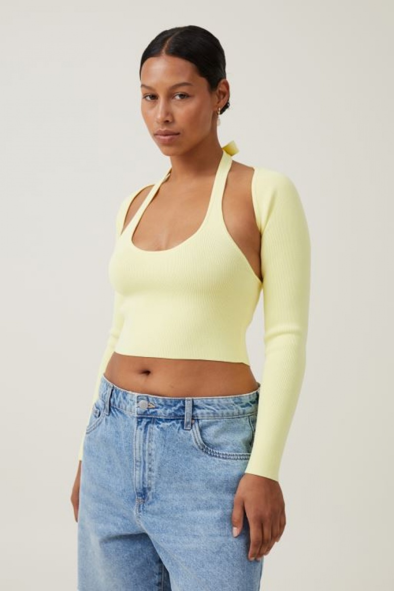 Cotton On Fitted Summer Shrug Women\'s Knitwear Sunny | XqfNxIuAKql