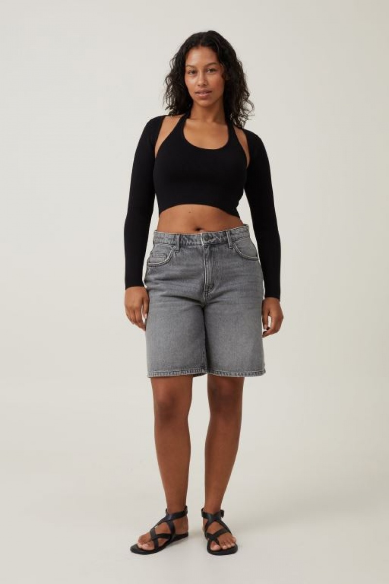 Cotton On Fitted Summer Shrug Women's Knitwear Black | hA5WT90c3QY