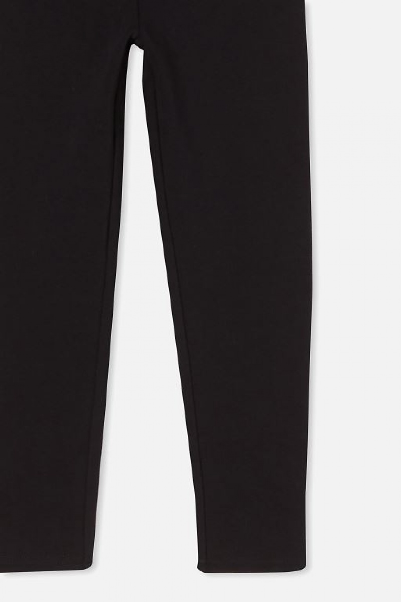 Cotton On Fleece Girls' Leggings Black | Ar1AsYZRW7u