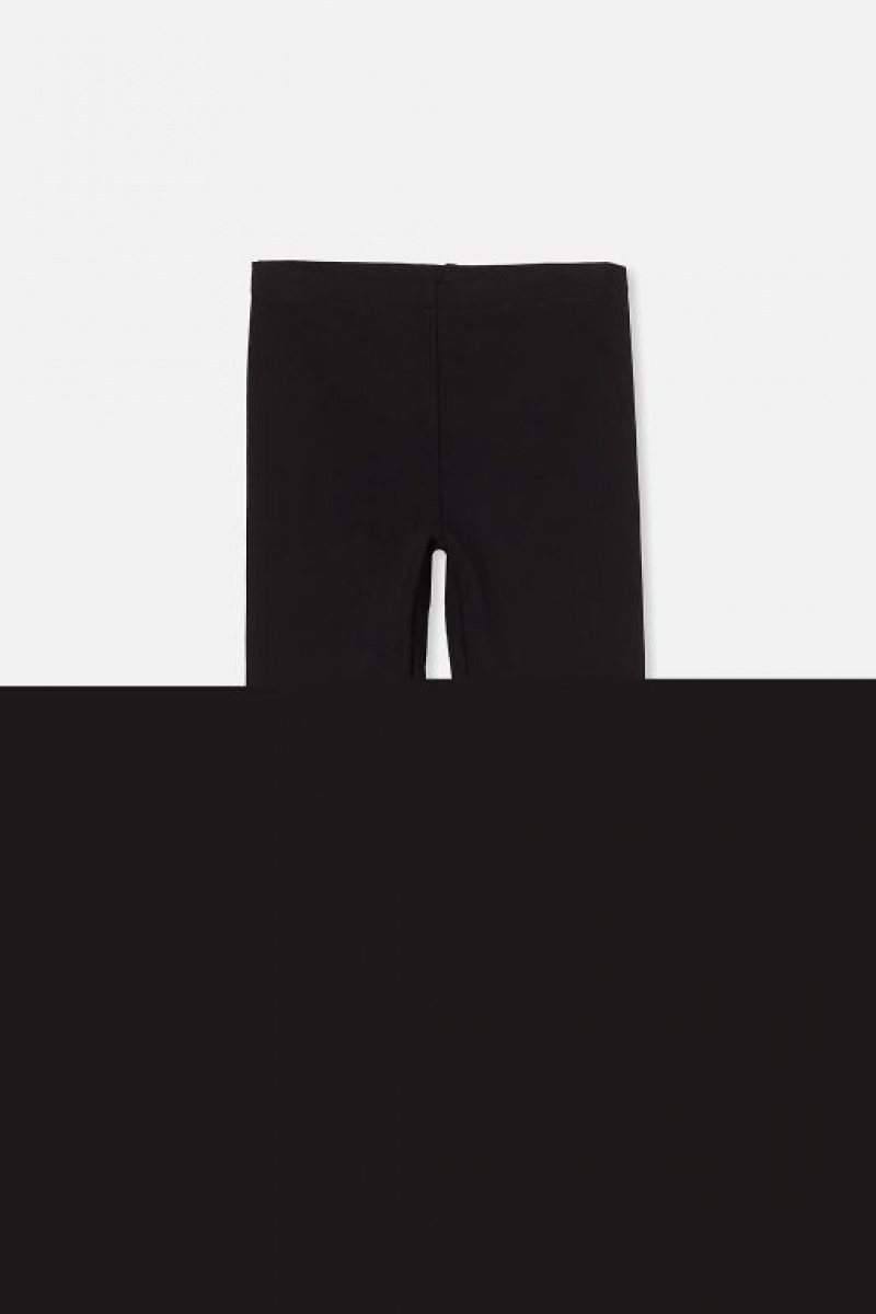 Cotton On Fleece Girls' Leggings Black | Ar1AsYZRW7u