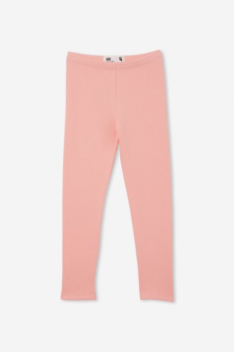 Cotton On Fleece Girls' Leggings Coral | zjFVUucpzhj
