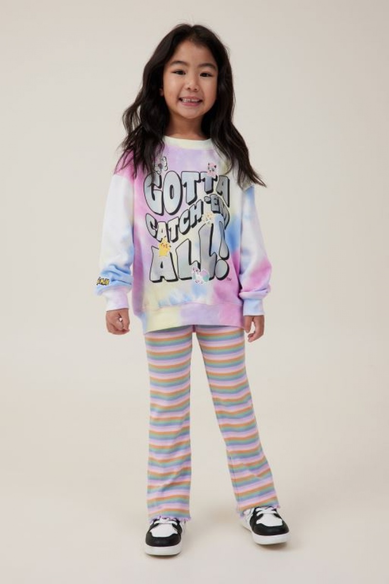 Cotton On Francine Flare Girls' Pants Multicolor | WqidxiF82IP