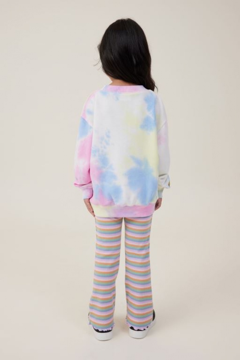 Cotton On Francine Flare Girls' Pants Multicolor | WqidxiF82IP