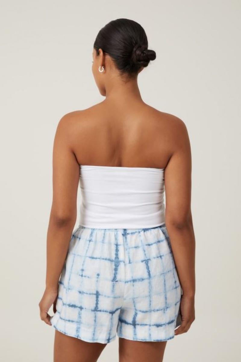 Cotton On Frankie Linen Women's Shorts Shibori | CuwenhkvSX8