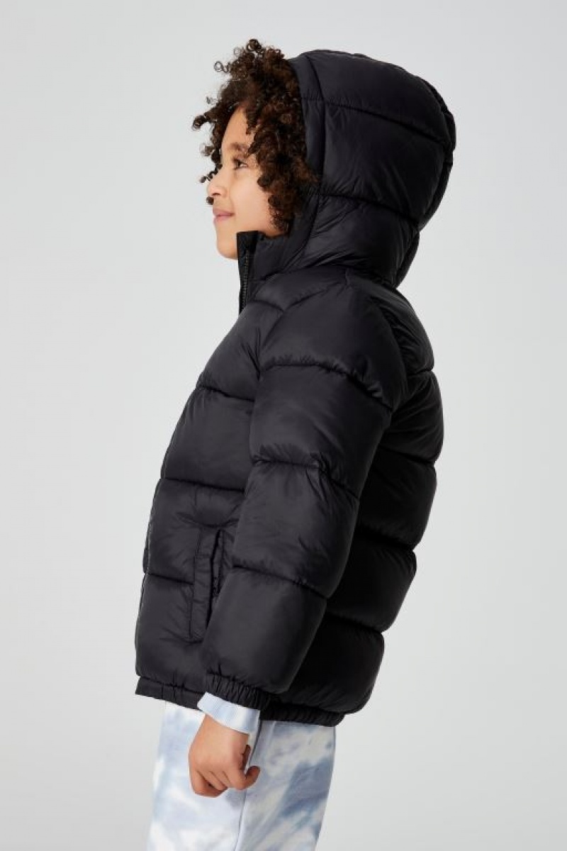 Cotton On Frankie Puffer Girls' Jackets Black | hMx6A40Kyzc