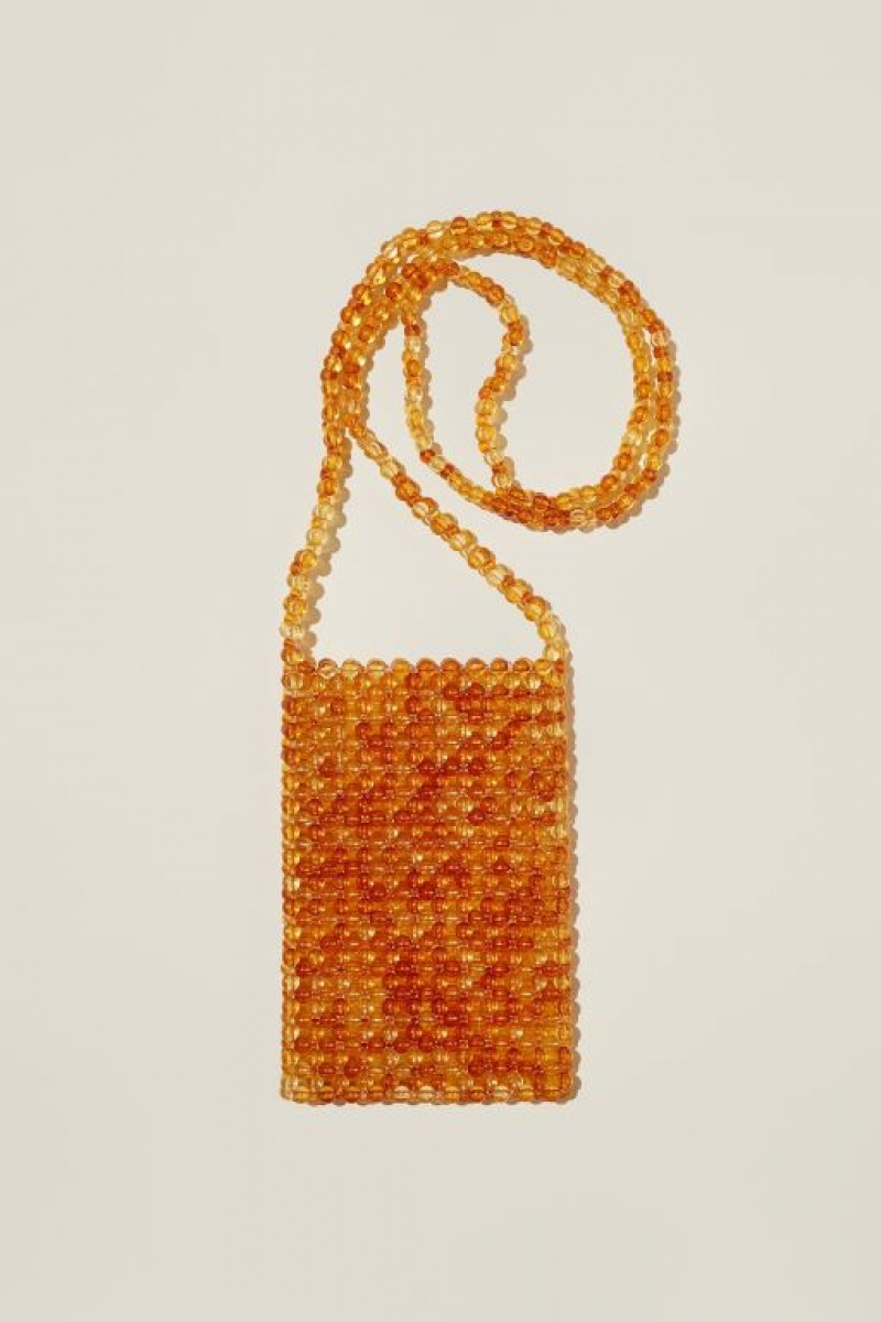 Cotton On Freya Beaded Phone Sling Women's Bags Tort | Z4WZKQLlS0n