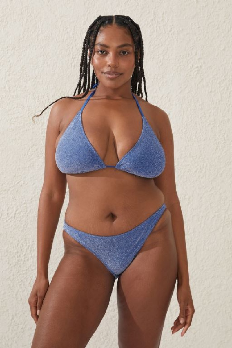 Cotton On Full Women's Bikini Bottoms Blue Metal | AKrFdx9popp