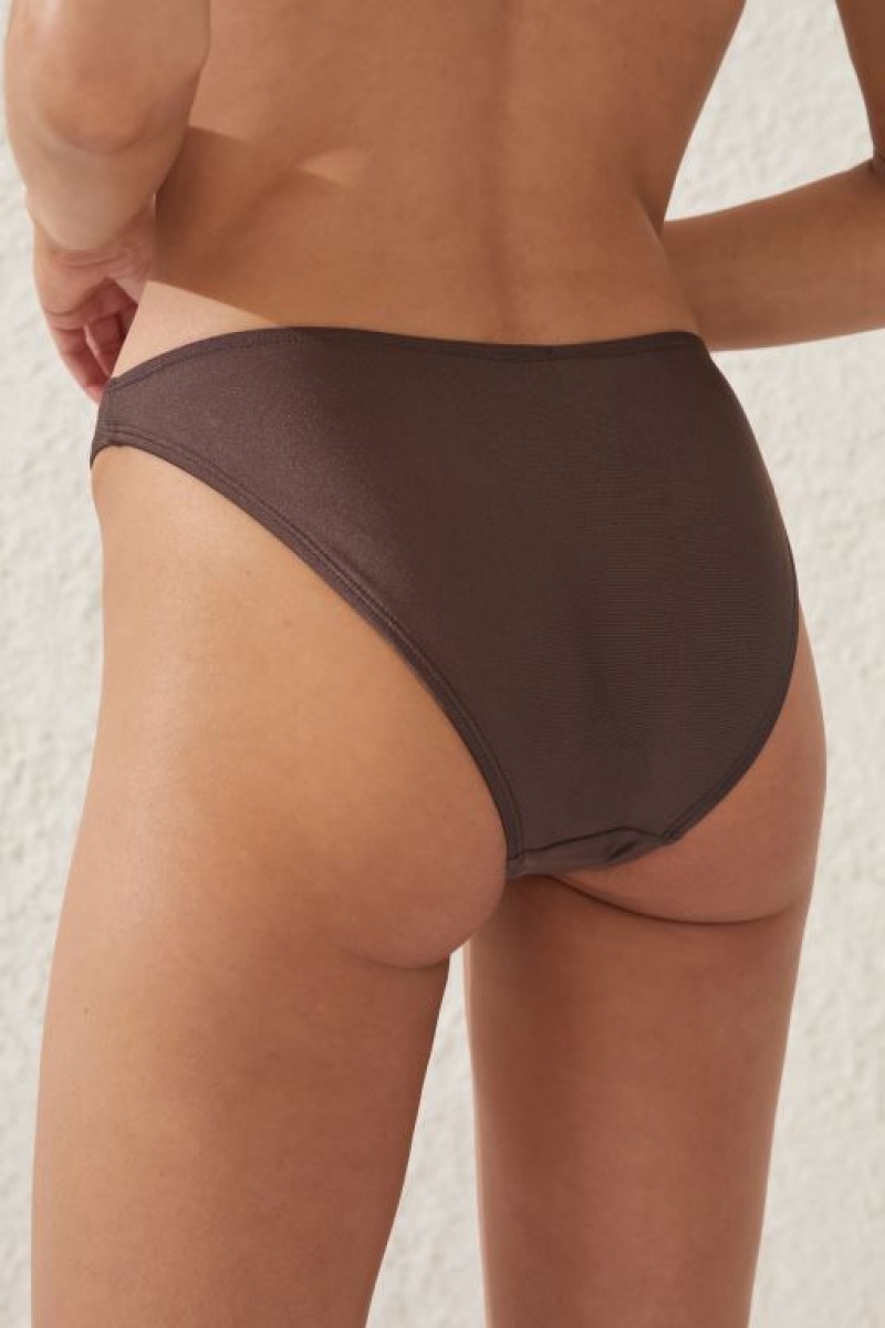 Cotton On Full Women's Bikini Bottoms Brownie | 9kIwpWoKYE6