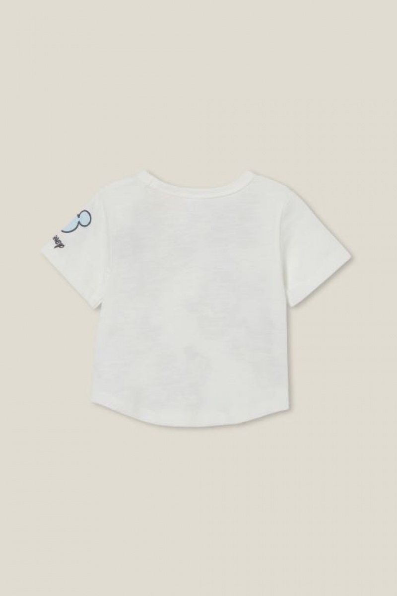 Cotton On Fynn Slub Spliced Lcn Baby T Shirts Light Yellow | CAzvDEDAAc2