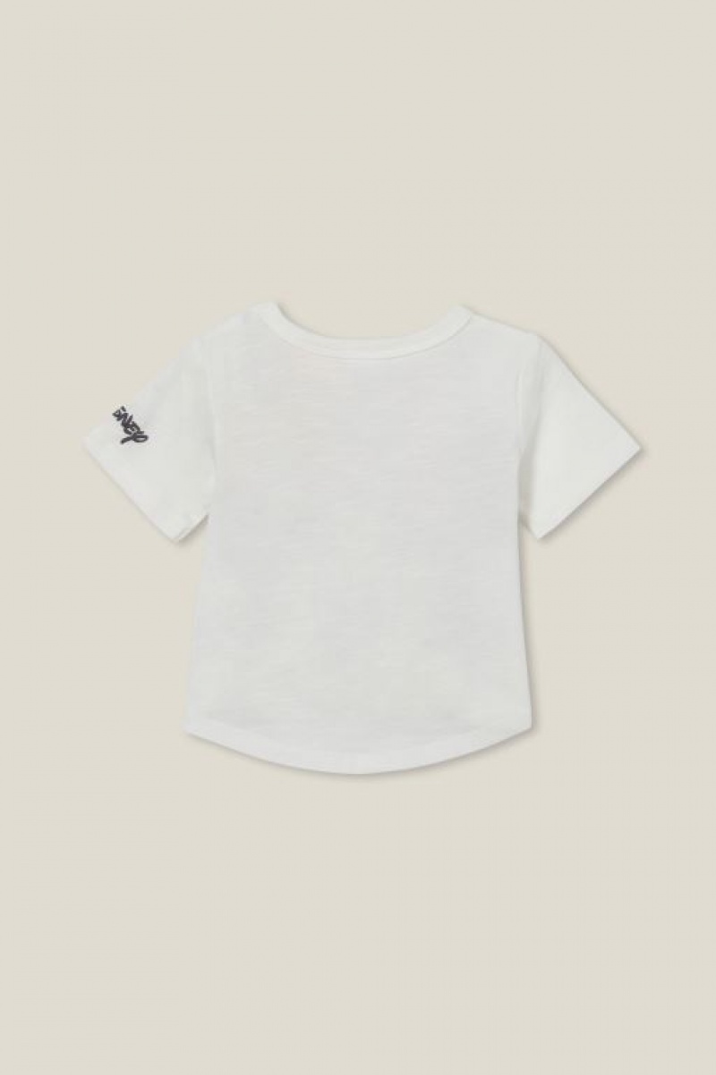 Cotton On Fynn Slub Spliced Lcn Baby T Shirts Light Yellow | gfpX3NMtj6x