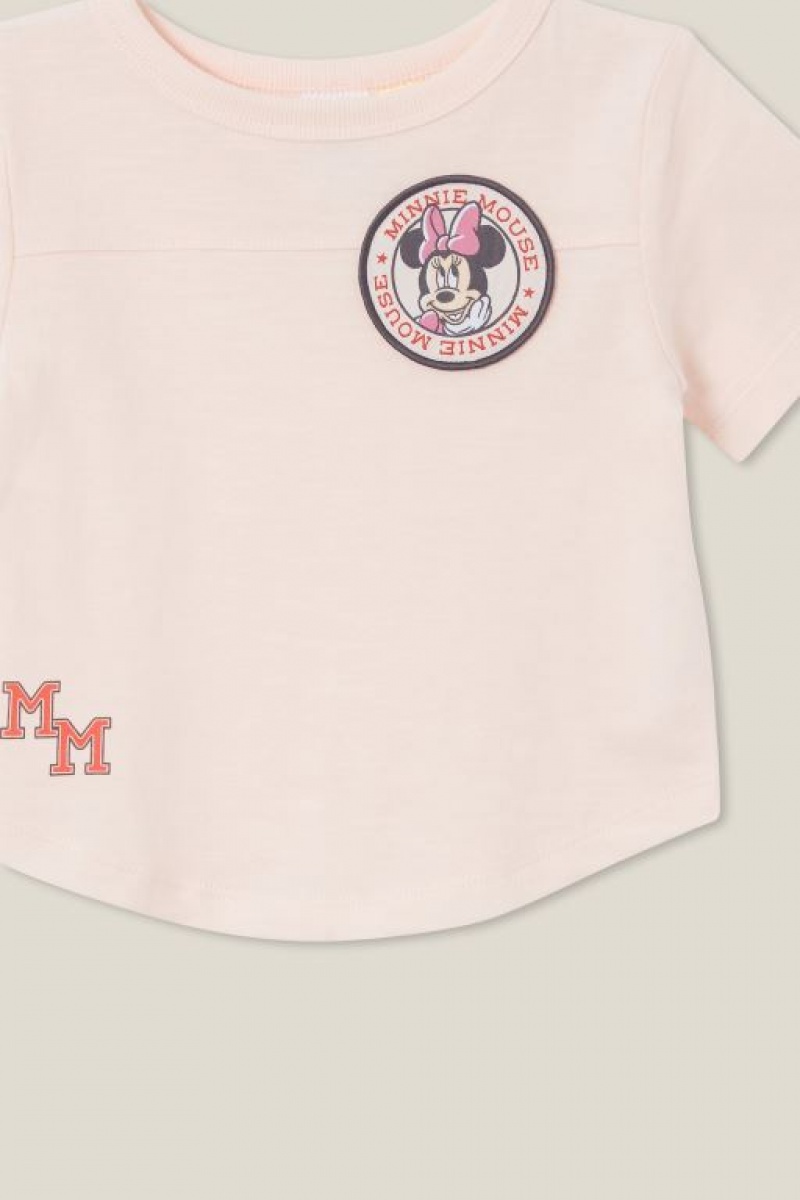 Cotton On Fynn Slub Spliced Lcn Baby T Shirts Pink | yBU4nWQBJx5