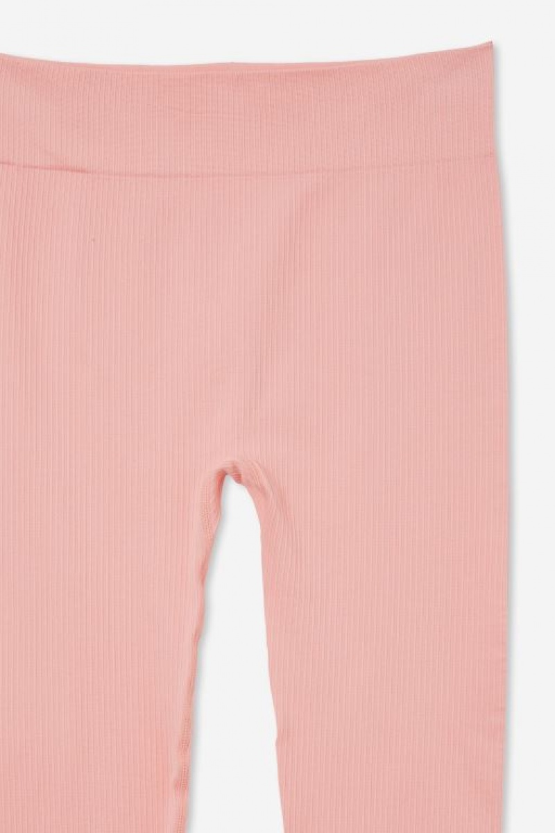 Cotton On Genevieve Seamfree Girls' Leggings Coral | sinP6ONiS8f