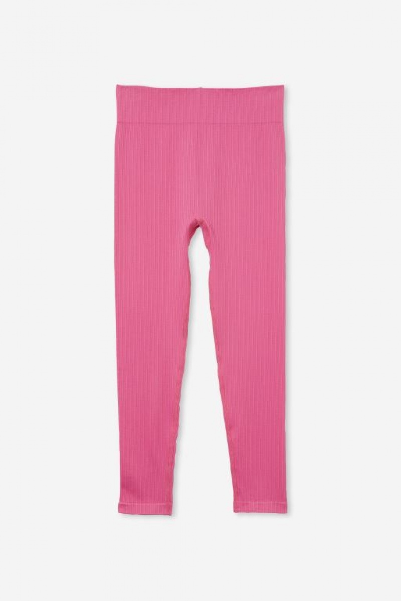 Cotton On Genevieve Seamfree Girls' Leggings Pink | XnyMFhAg1wM