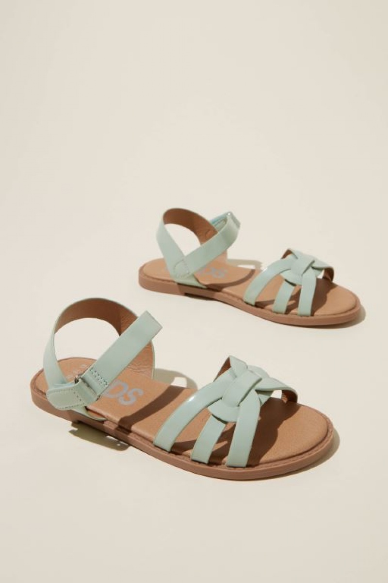 Cotton On Georgie Cross Over Girls' Sandals Green | j0H4zX0QmHh