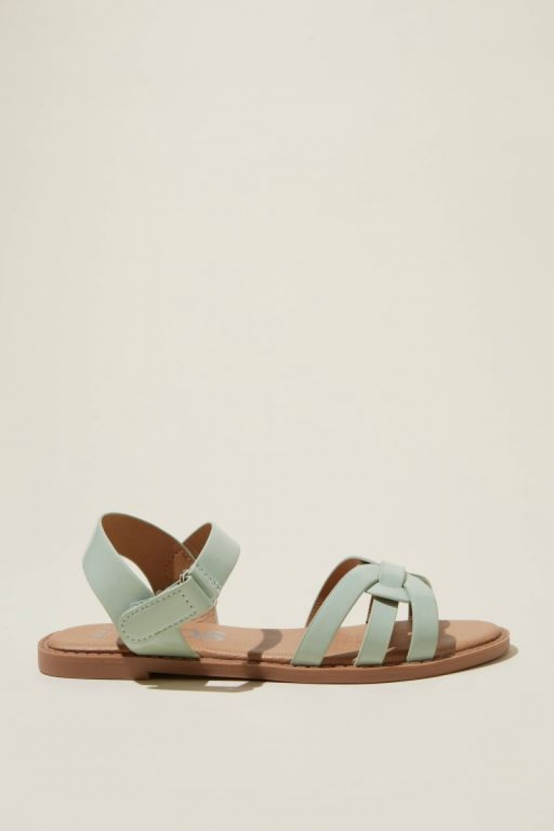 Cotton On Georgie Cross Over Girls\' Sandals Green | j0H4zX0QmHh