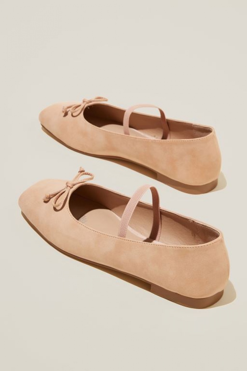 Cotton On Gia Square Ballet Women's Loafers Beige Pink | zl3fLLf8aQx