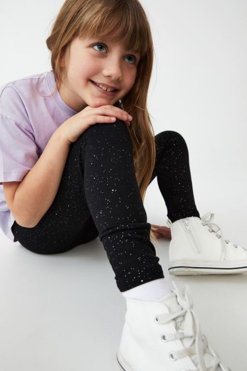 Cotton On Girls Multipack 3 Pack Girls' Leggings Black / Black | FkJppPL50fU