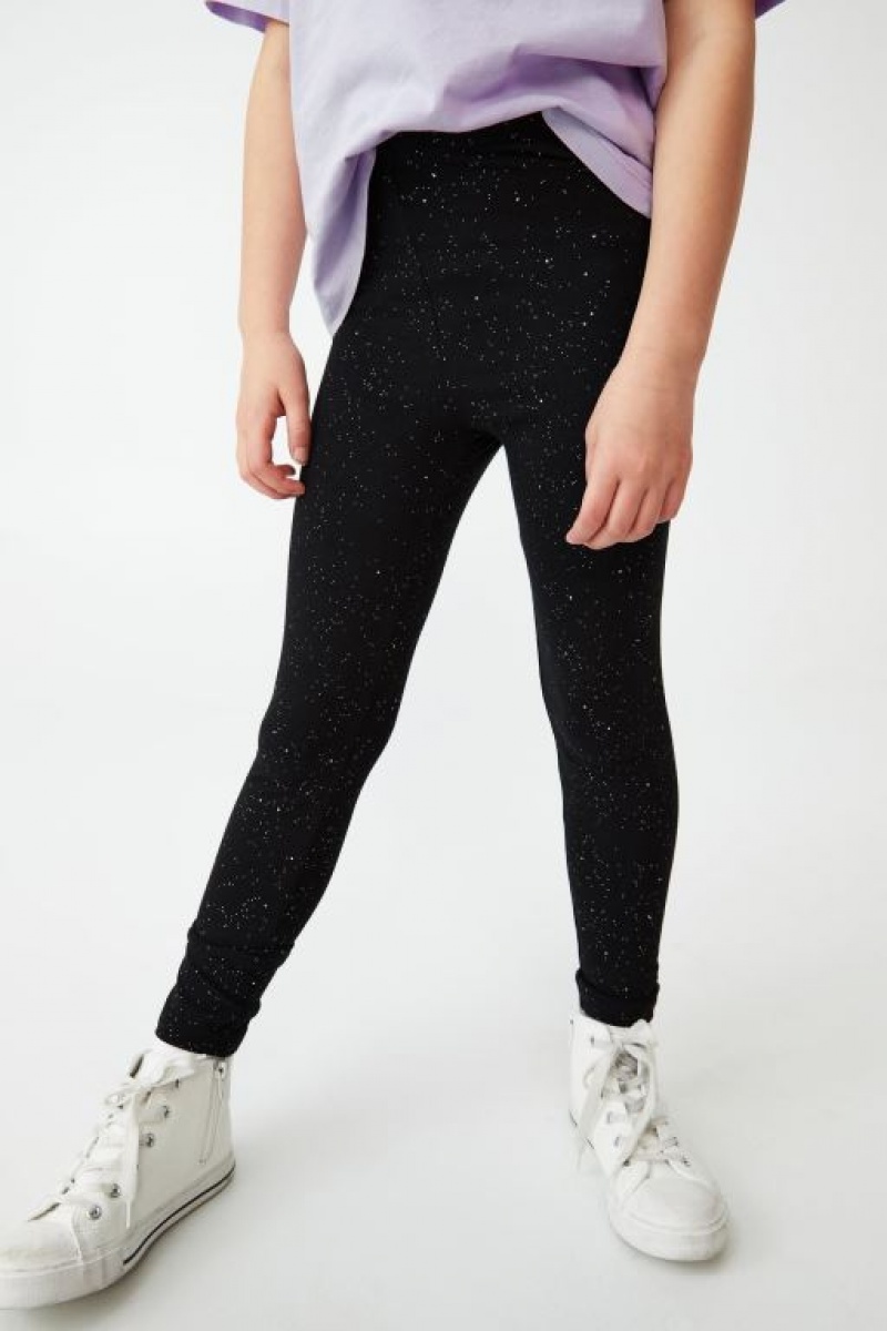 Cotton On Girls Multipack 3 Pack Girls' Leggings Black / Black | FkJppPL50fU