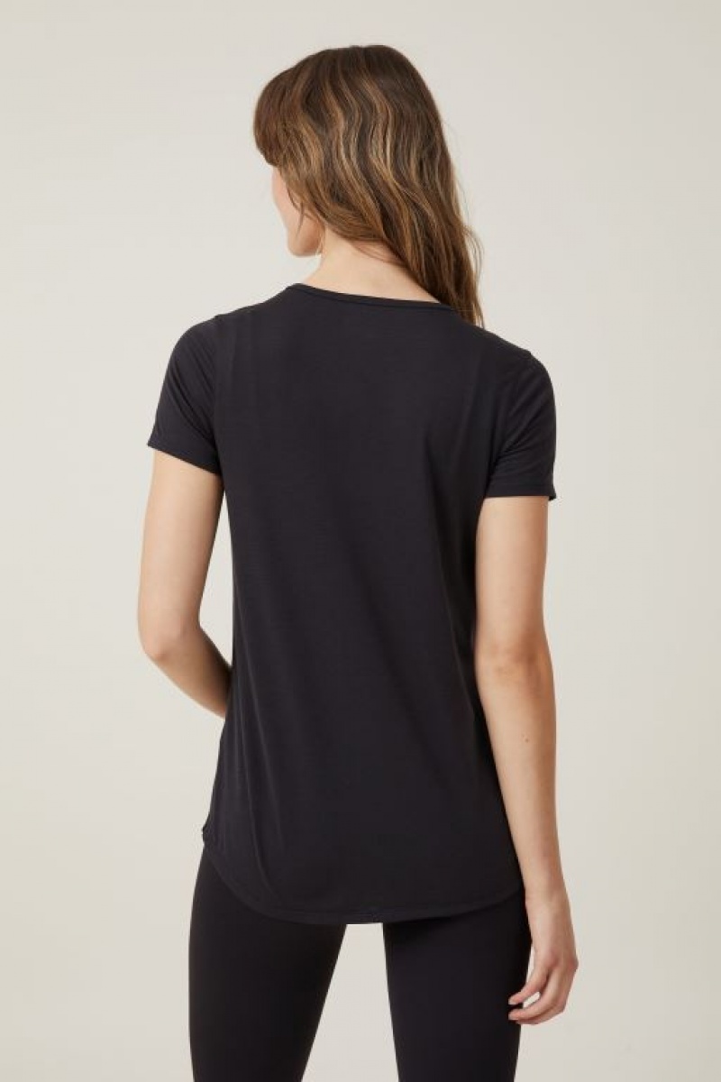 Cotton On Gym T Shirt Women's Maternity Wear Black | SDEVg2w5T1x