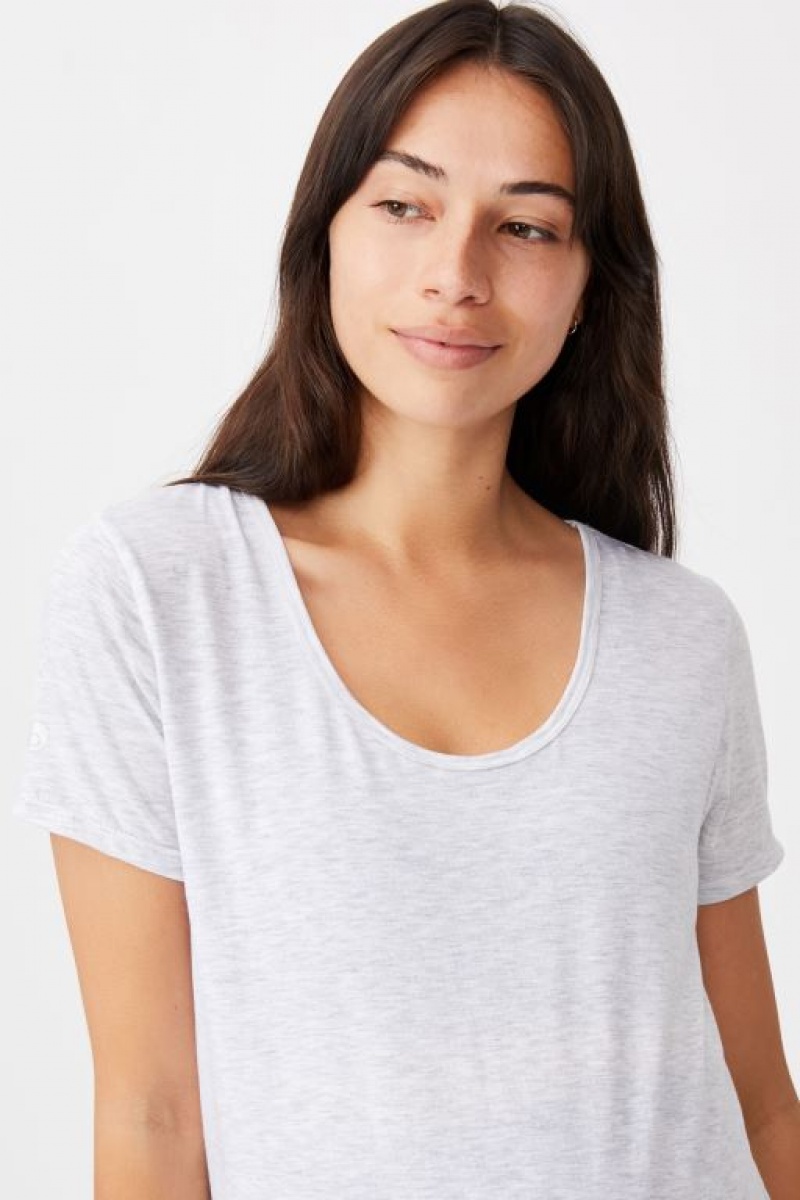 Cotton On Gym T Shirt Women's Maternity Wear Grey | wD6Wrzgfq83