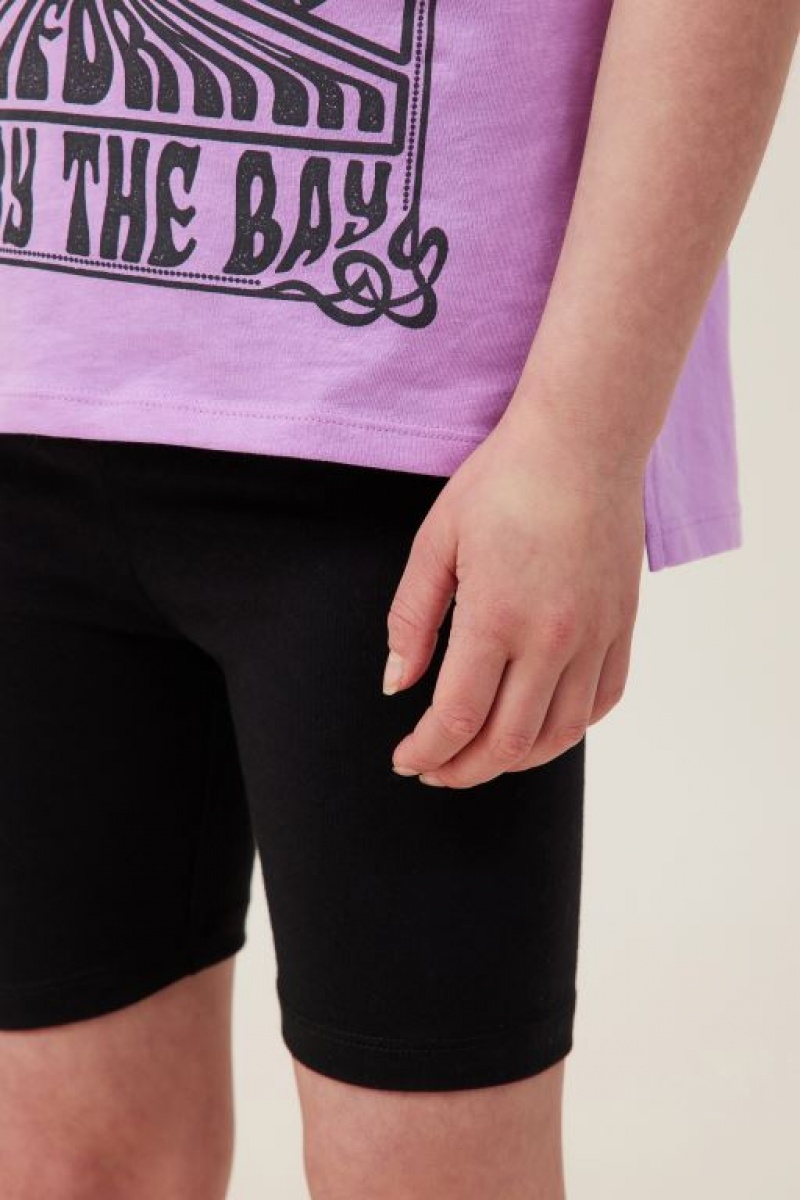 Cotton On Hailey Bike Girls' Shorts Black | SYDLWXGAqiC
