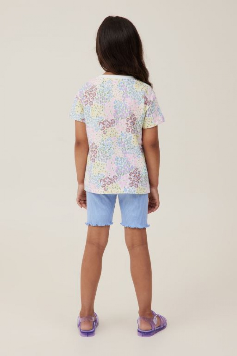 Cotton On Hailey Bike Girls' Shorts Blue | JUvGfcbFOmo