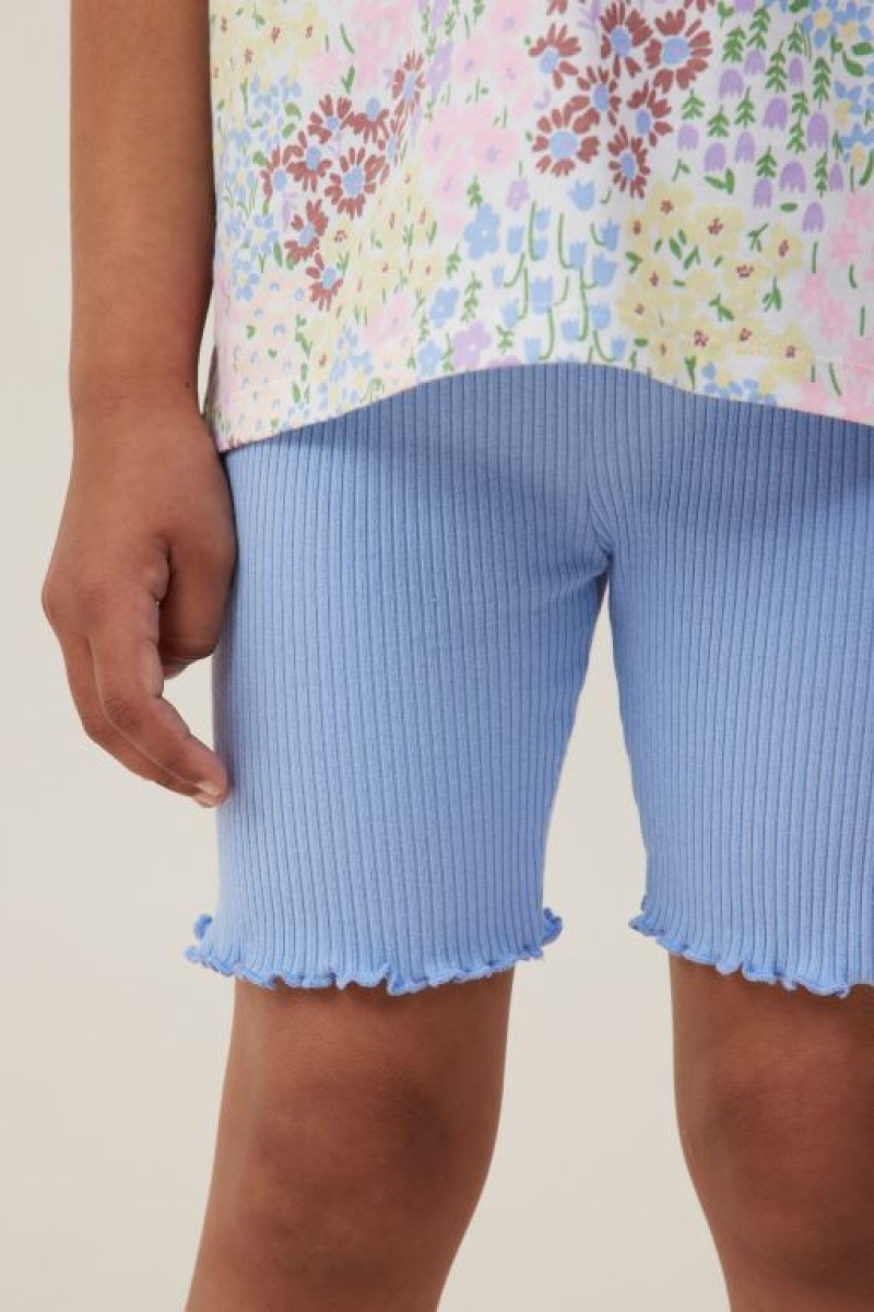 Cotton On Hailey Bike Girls' Shorts Blue | JUvGfcbFOmo