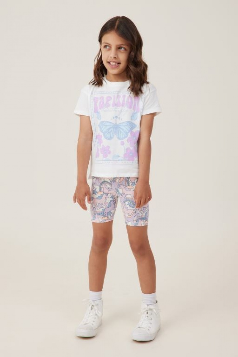 Cotton On Hailey Bike Girls' Shorts Light Yellow | SC6KAi88cV0