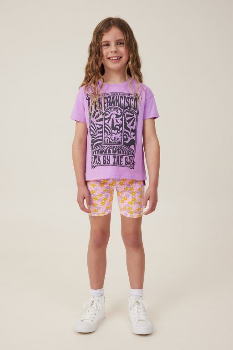 Cotton On Hailey Bike Girls' Shorts Light Yellow | JUtWDVrjTD3