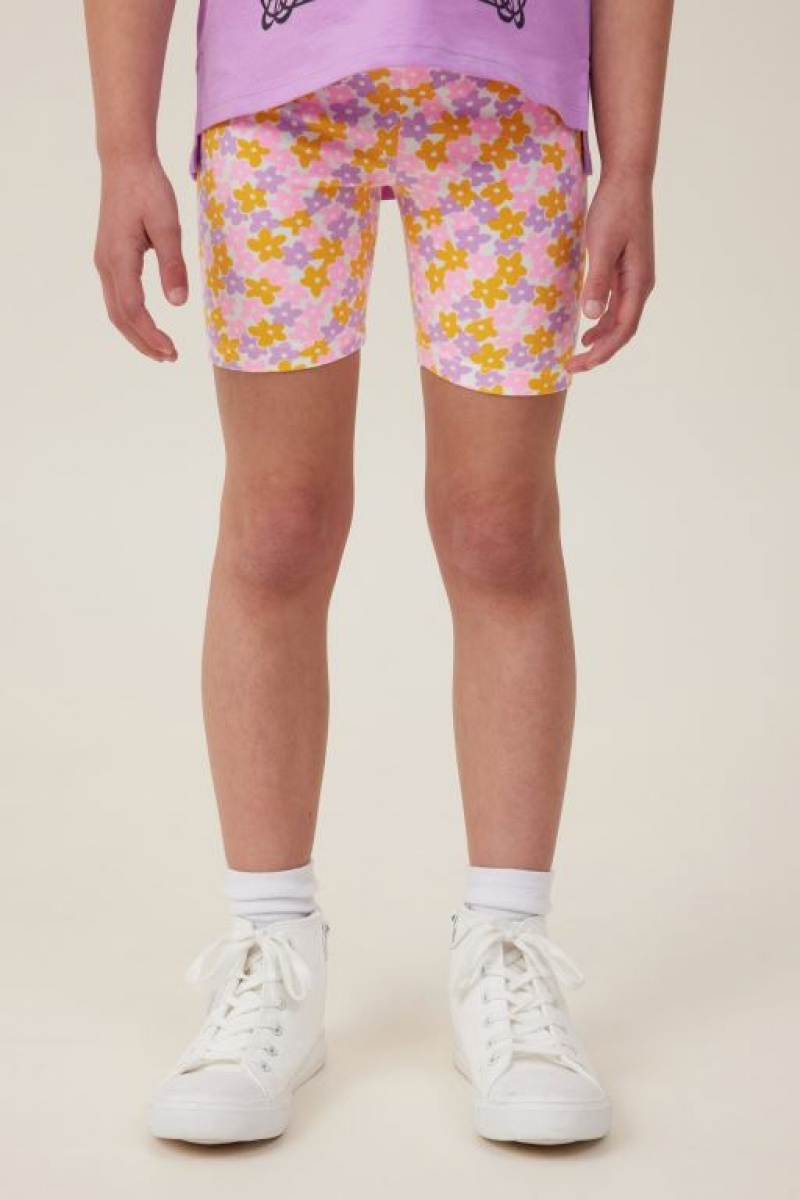 Cotton On Hailey Bike Girls\' Shorts Light Yellow | JUtWDVrjTD3