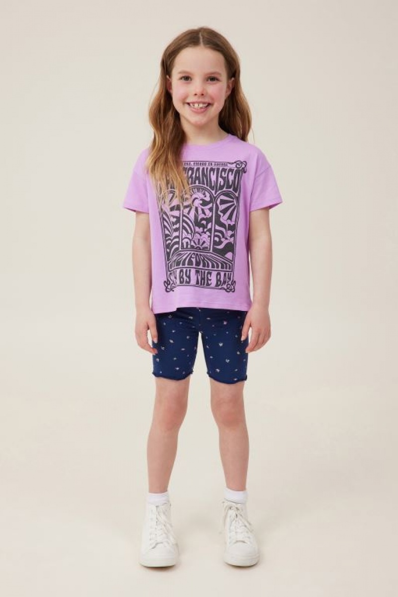 Cotton On Hailey Bike Girls' Shorts Navy | JA5vqxoYSyH