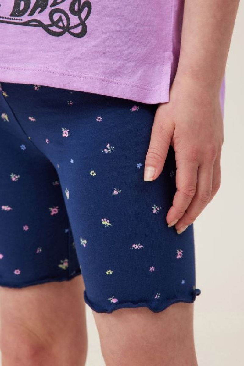 Cotton On Hailey Bike Girls' Shorts Navy | JA5vqxoYSyH