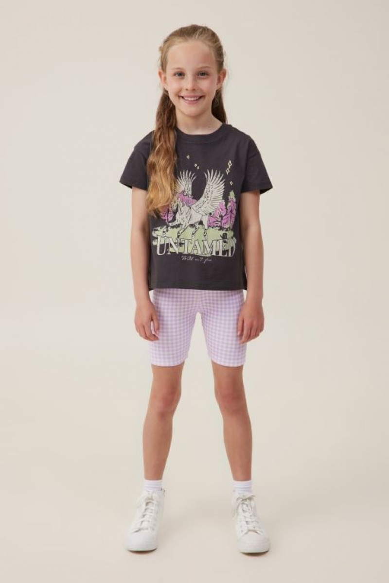 Cotton On Hailey Bike Girls' Shorts Purple | dCkSkDjCg6x