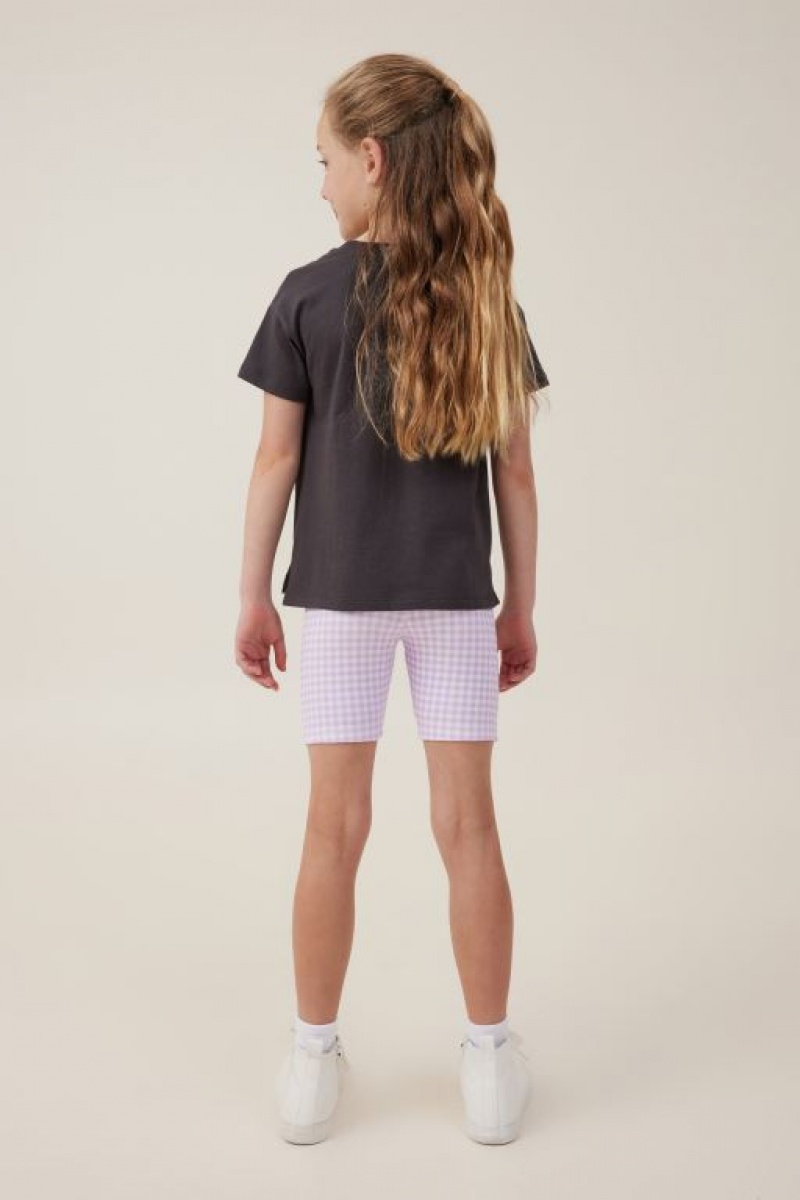 Cotton On Hailey Bike Girls' Shorts Purple | dCkSkDjCg6x