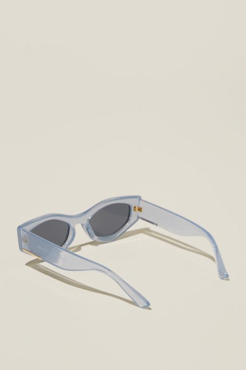 Cotton On Harley Angular Women's Sunglasses Blue | seiOvX1W6RY