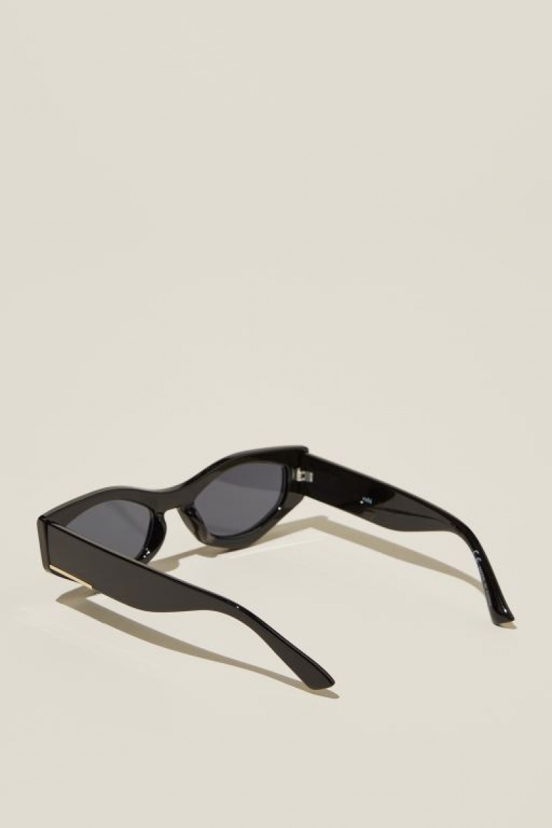 Cotton On Harley Angular Women's Sunglasses Black | ZK1vKwaFQDB