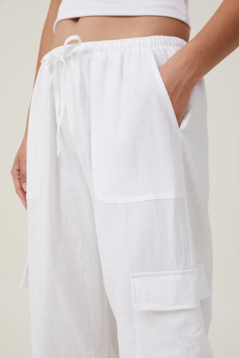 Cotton On Haven Capri Women's Pants White | eQXAVilKQCT
