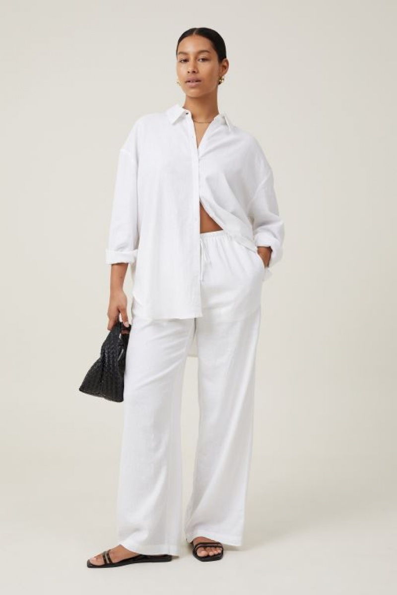 Cotton On Haven Long Sleeve Women's Shirts White | R3mptKcM09D