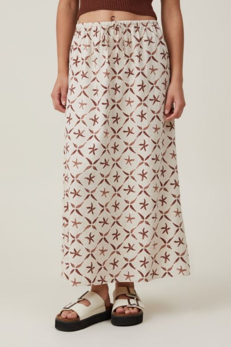 Cotton On Haven Maxi Slip Women's Skirt Grey | E7ycofAmQqQ