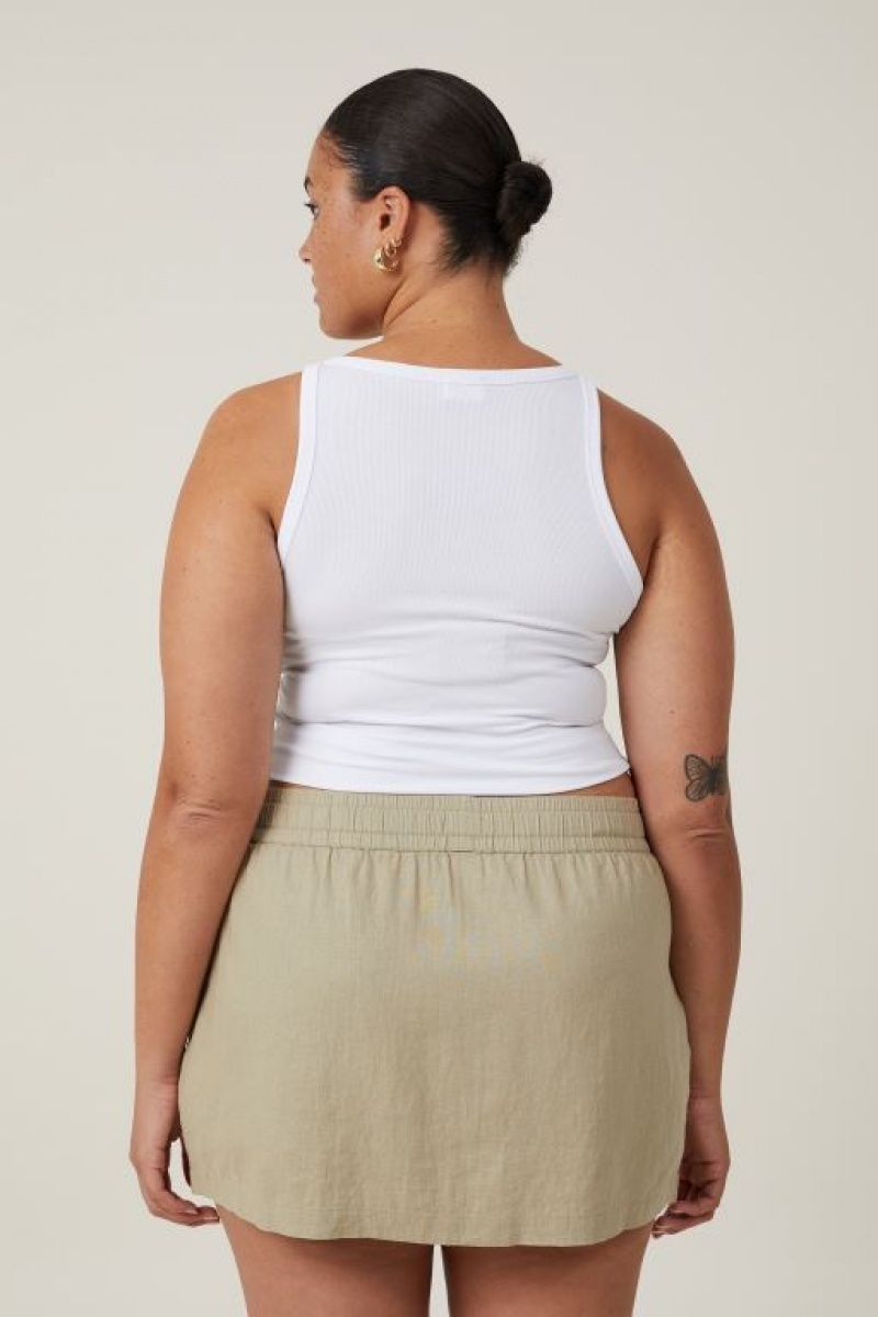 Cotton On Haven Mini Women's Skirt Olive | 44ovVShVJeW