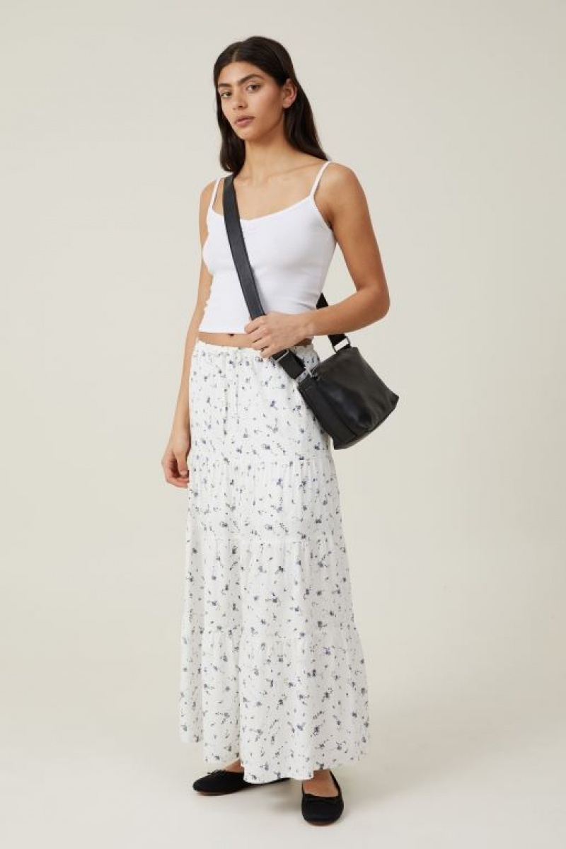 Cotton On Haven Tiered Maxi Women\'s Skirt Winona | PbQMGGCILTN