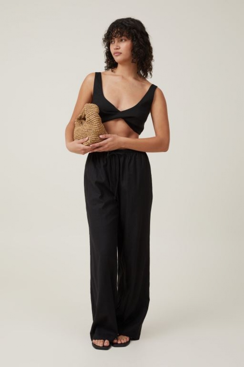 Cotton On Haven Twist Bralette Women's Shirts Black | kr1IZ8oqYtH