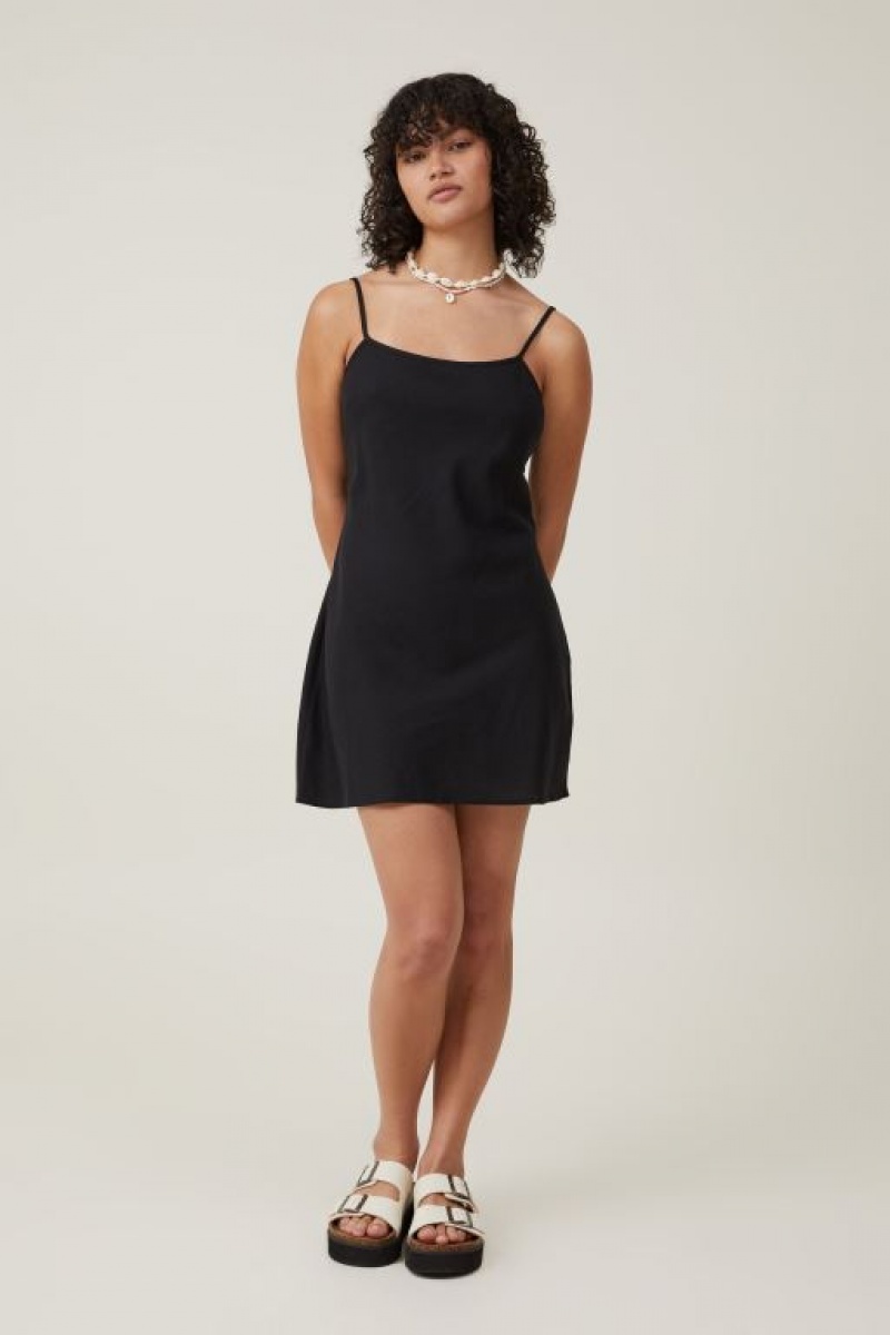 Cotton On Haven Women's Mini Dress Black | 4KjrPp8VEgt