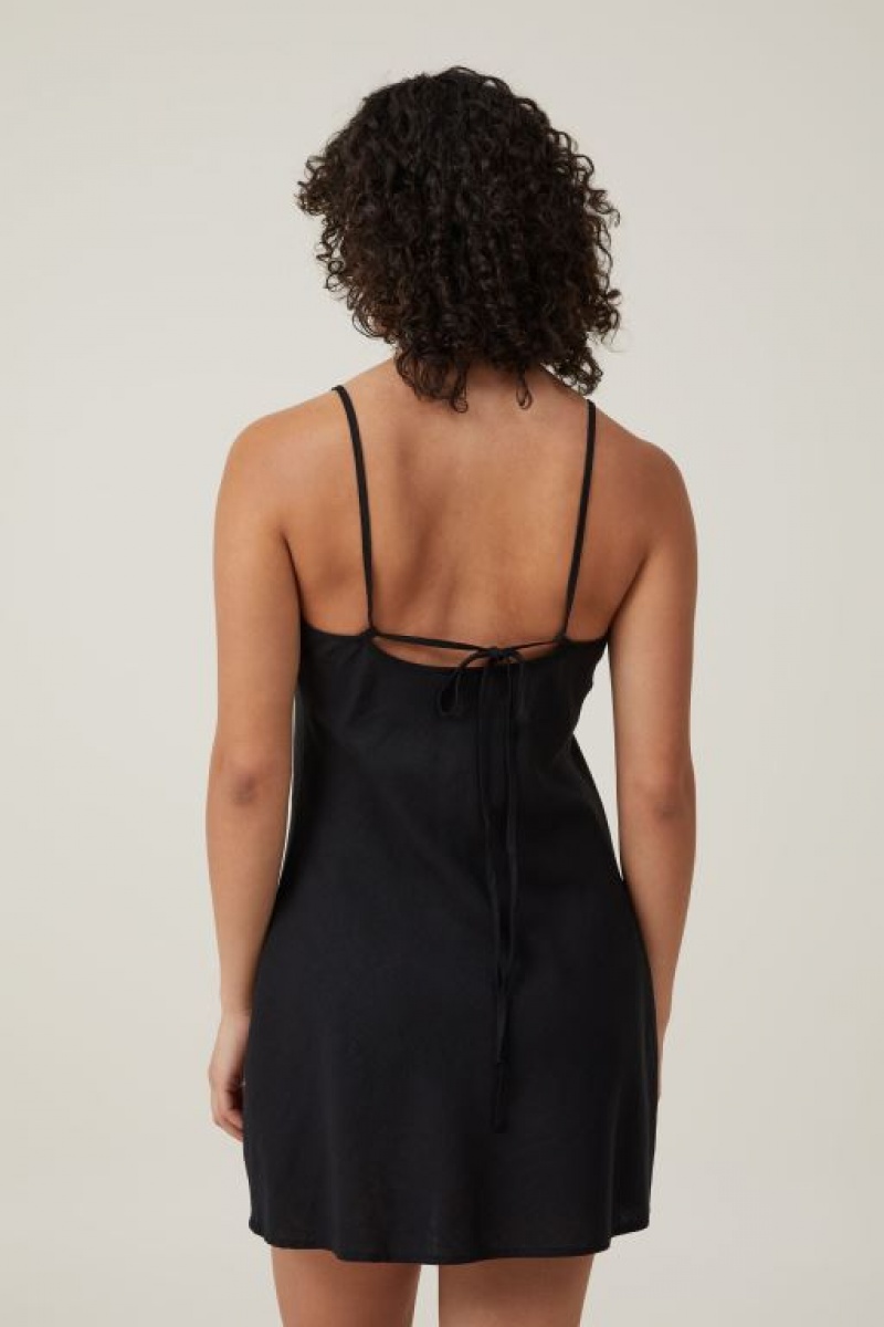 Cotton On Haven Women's Mini Dress Black | 4KjrPp8VEgt